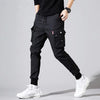 Multi-pocket Black Sweatpants