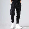 Multi-pocket Black Sweatpants