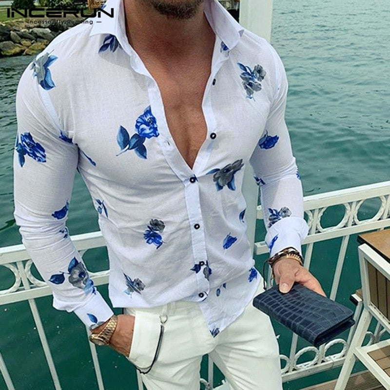 High Quality Casual Flowered Shirt